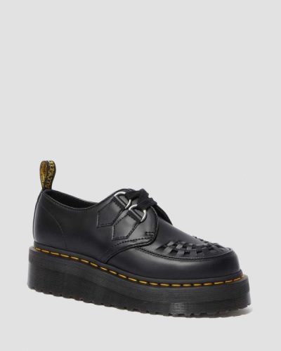 Tenis De Plataforma Dr Martens Sidney Cuero Creeper Para Mujer DR9091Z